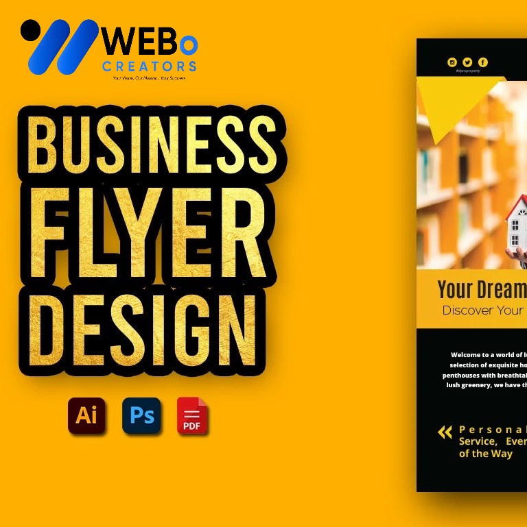 Creative Flyer Design for Moving Company in Illinois | Flyer for Removals Services