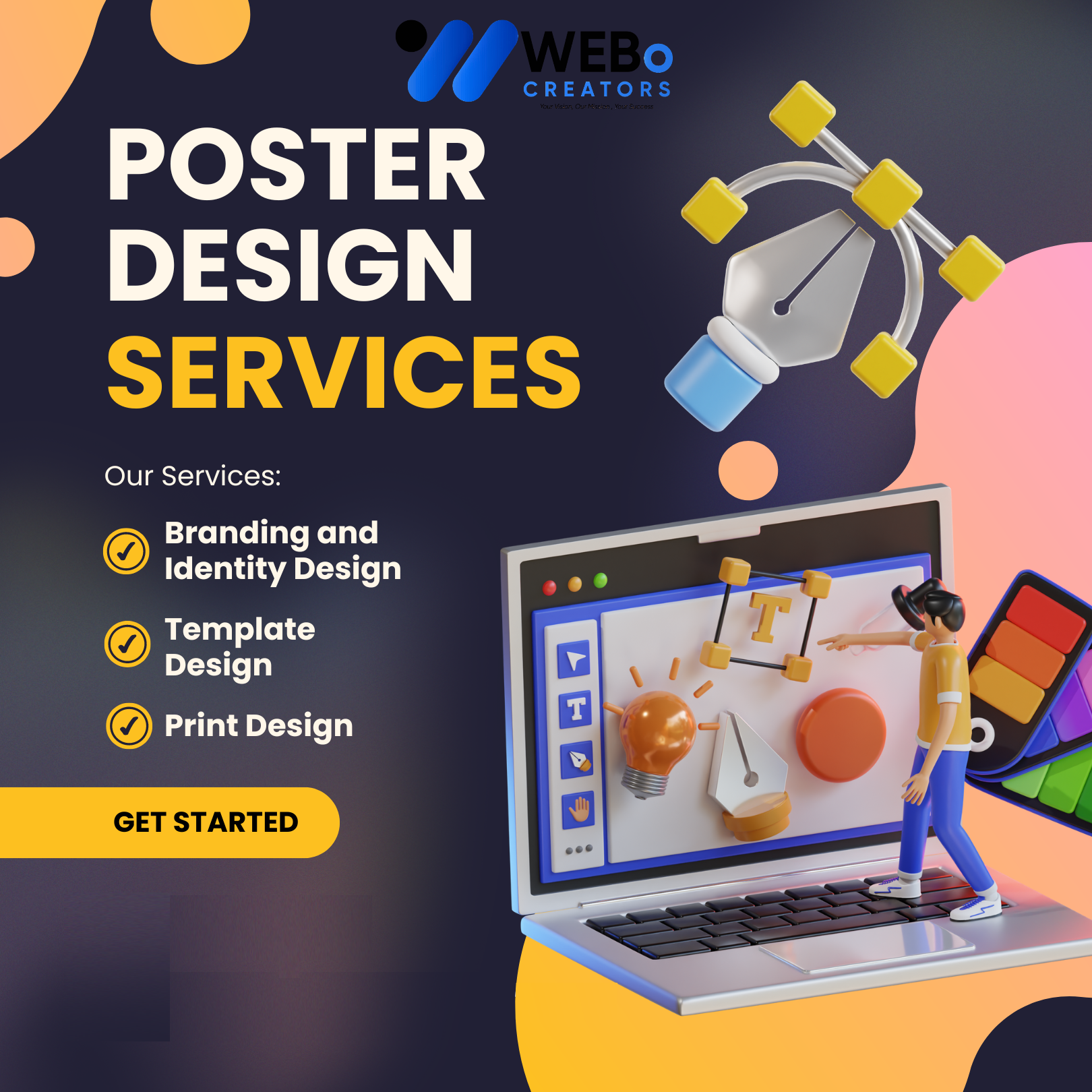 Poster Design Service | Get Powerful Advertising Poster in Illinois for Business and Events
