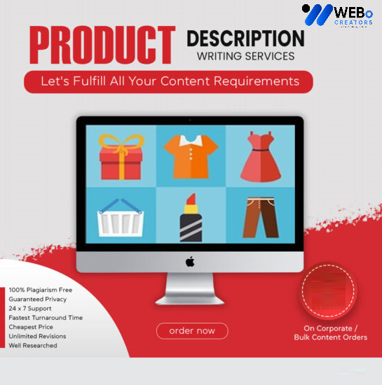 Product Description Writing Services | Best Digital Marketing Agency | Web Design in Illinois for online stores