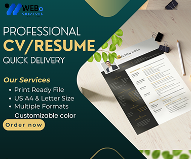 Elegant Resume Design Service, CV designs, CV writing in Illinois For Gain Job